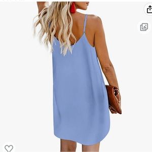 Brand new-Never worn-V Neck Spaghetti Shoulder Strap mini dress
